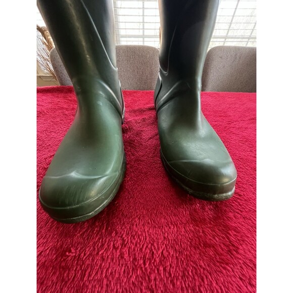 HUNTER Original Tall Back-Adjustable Rain Boots Green jasper Size US8M /US9F - Picture 4 of 9